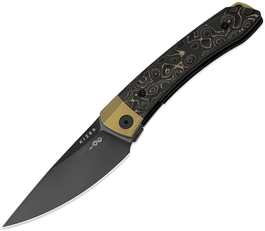 Mini MoMo Linerlock CF Gold